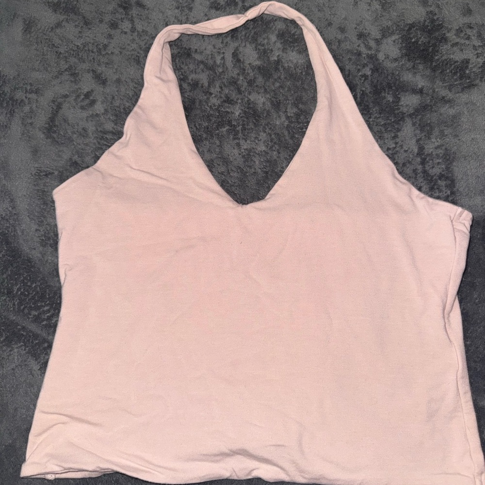 Elegant Cream Halter Top